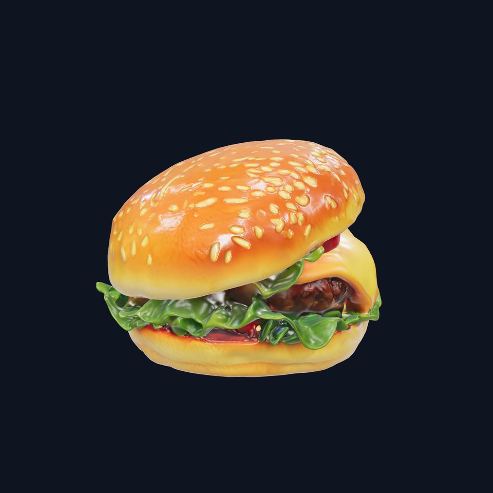 Cheeseburger Deluxe D Model Pack
